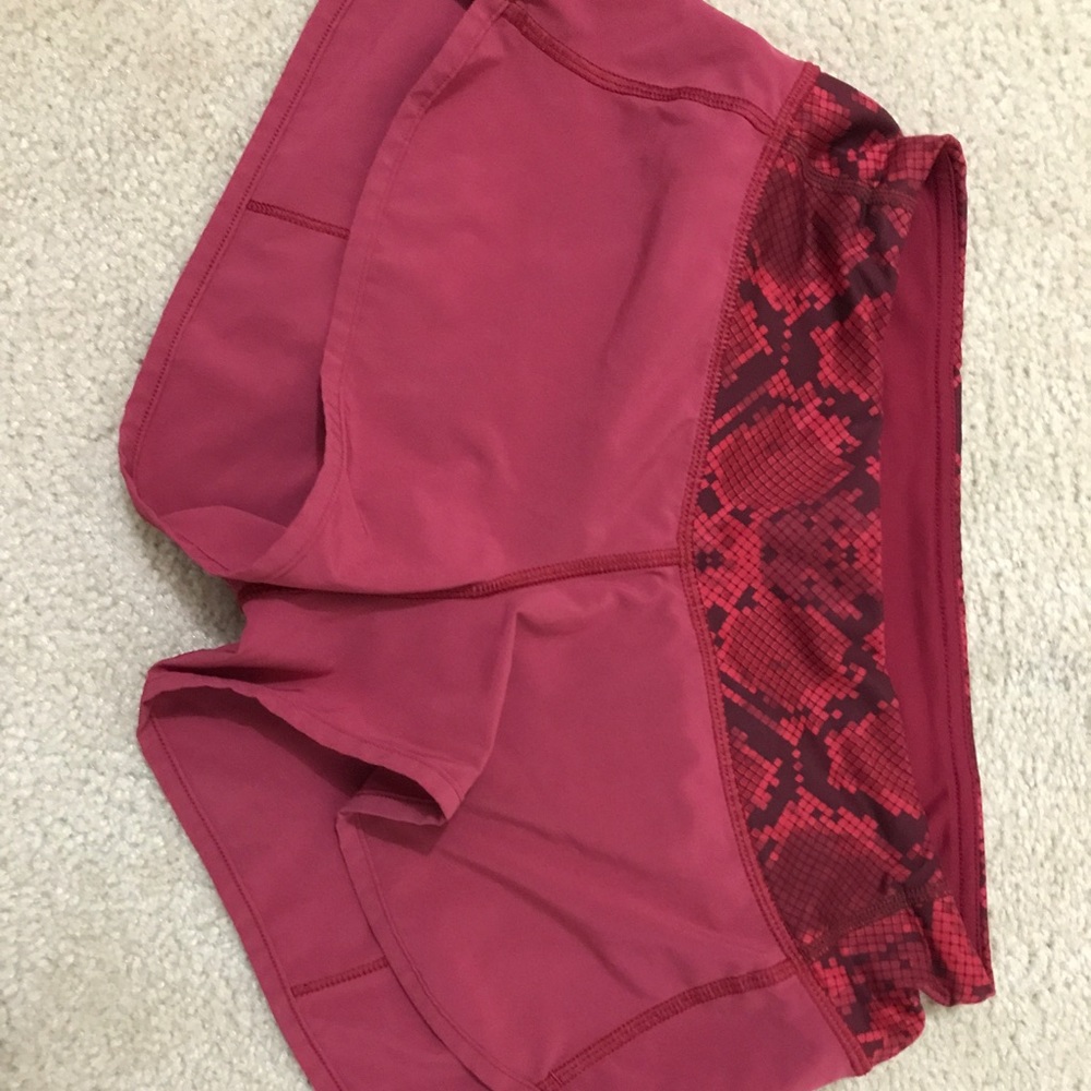 Lululemon running shorts; size 2